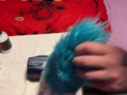 Aéko uses Bad Dragon muzzle