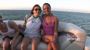 South Padre three girl boat ride