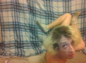 Upside-down Cumming on My Tits and Face No Audio