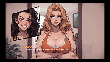 My New Girlfriend [ TABOO Hentai Game ] Ep.10 hot neighbor MILF is teasing me with my STEP MOM workout !