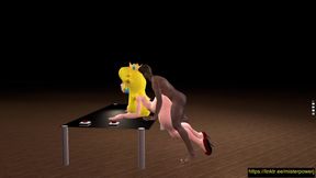 Princess Peach Cheating Mario Doggy Position