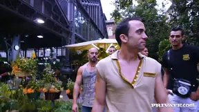 Spanish Blonde Gets Roughly Fucked by Four Passionate Seniors