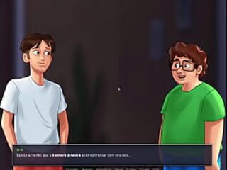 2D Porn Game, Summertime Saga video 115 - 2 Nerds Eating the Old Neighbour