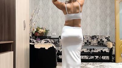 Mature MILF thought she could show her tits to her husband's friend, and he fucked her in anal