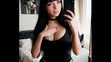 3D AI POV Brunette Big Tits Breast Expansion Solo wSound added