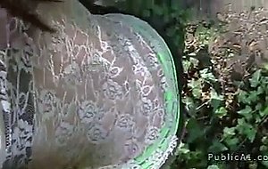 Female fitness trainer fucked in park