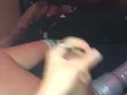 JOHN STROKES COCK WITH FLESHJACK AND BUSTS HUGE LOAD