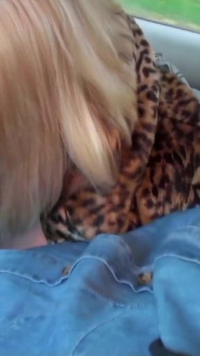 Two Matures Give a Guy a Blowjob in the Back of a Car