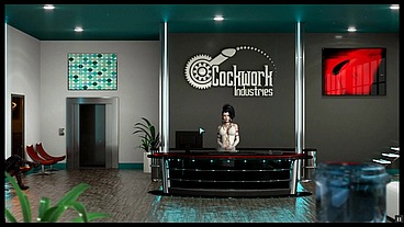 Cockwork Industries [Hentai SFM game] Ep.2 Perfect bimbo lesbian intense pussy fuck scissoring