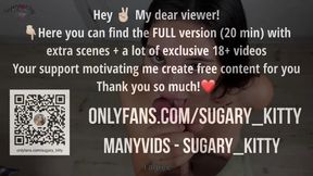 Sugary Kitty sucks and fucks her landlord for rent in POV