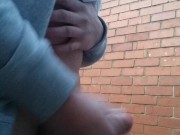 Outdoor jerking - Danger wank behind my local bar