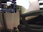 Femboy plays Destiny while riding dildo