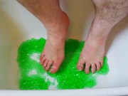 Fun with green jello