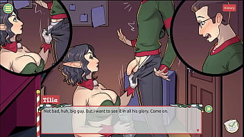 Claus&#039_ Secret Surprise [ XMAS HENTAI Game ] Ep.4 the boss has a not so small cock after all !