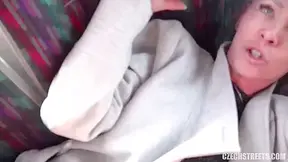 Luxurious Milf Fucked In A Public Bus