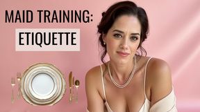 Sissy Maid Training - Etiquette
