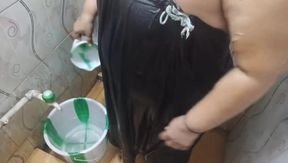 Village New Chubby Aunty Hot Bathing