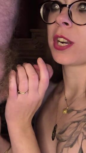 Sensual Slutty Sissy Cocksucking Training with Ms.Thrope's Eunuch Servant   Clip 2
