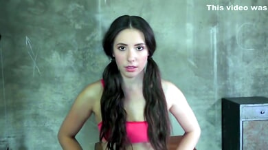 Casey Calvert bends over for a firm paddling in a concrete dungeon