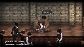 [Gallery] Bunny girl suit gangbang on stage Hentai Game