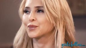 Alix Lynx tempts lover into intense scissoring session