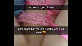 Real Cheating Girlfriend Turned Pet CumSlut On Snapchat -Richelle Rose