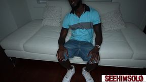 ace hardz strokes his 9 inch uncut cock on the couch showing off his body!
