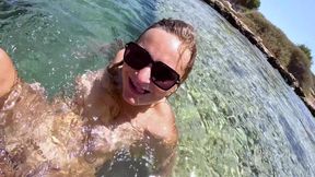 The Non-mermaid: Big-ass Teen Lina Fucked in a Vacation Paradise (underwater Sex)