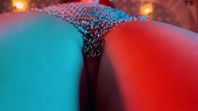 Redhair elf cosplayer gives you a thighjob JOI