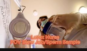 Latex Nurse gives your a physical exam and then asks to assist on the sperm collecting❤️🩺🧤