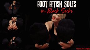 Foot Fetish: Soles in Black Socks - mp4