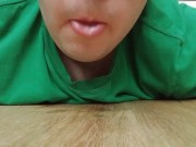 Prostate orgasm and cleaning my mess