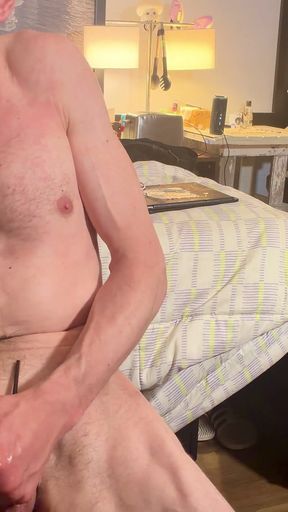 Sitting Naked on Chair See My 10 in Bwc Bust, the Huge Cut Head Will Stun U