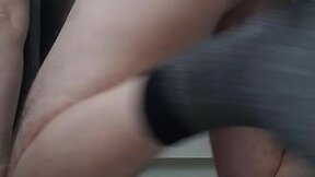 Self-pleasuring until climax