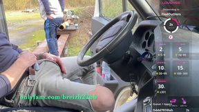 Rest Area Truck Ass Tease Bold Cock Wreck Gush