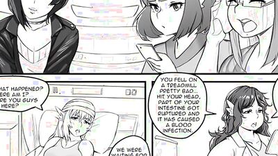 Two busty babes can't resist some hard cock in this hentai with exclusive price tags.