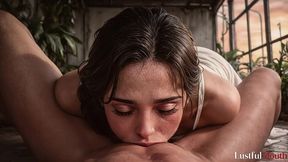 a cute girl booked a photo shoot at the greenhouse; i tried to be very professional and ethical, but she seduced me and gave me a blowjob [ai]
