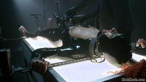 ”Shackled black in latex beaver vibed”