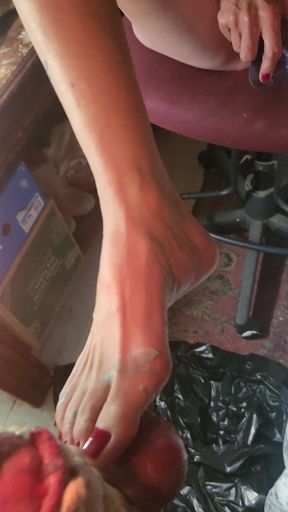 Goode Girl Flogging Balls by Candle Light Pt2