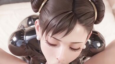 Chun Li Gets Destroyed in Latex Suit Bondage Hardcore Hentai Fuck