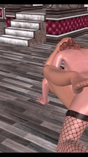 Key moment from &quot;Animated cartoon 3d porn video of two cute lesbian girl having sex in two position using strapon dick Tamil&hellip;&quot;