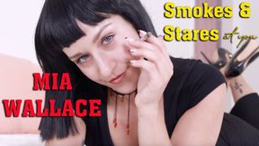 Mia Wallace Smokes & Stares At You (MESMERIZE / SMOKING FETISH)