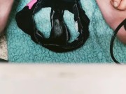 chole fields eats cum from panties