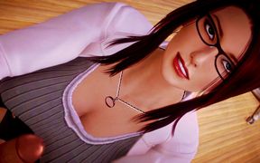 Waifu Academy  Beautiful busty redhead MILF nurse can cure all diseases with her magical big tits  Part 12