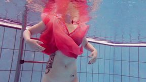 Katrin's brunette porn by Underwater Show
