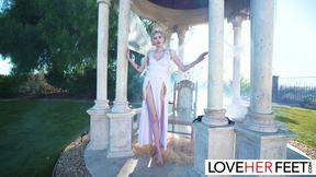 Goddess Kyaa Chimera Gets A Satisfying Foot Licking