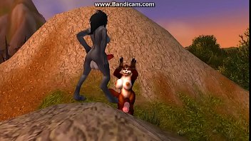 *futa* Worgen and Pandaren collab dance party