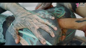 tattoo girl anuskatzz get fucked balls deep in her ass