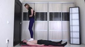 Pamela - white socks trampling Full HD