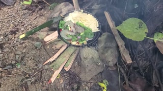Pinay Outdoor Porn Harvest and Cooking Bamboo Shoots